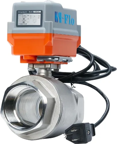 Vista 13 de 1/2" 3/4" 1" 110-230VAC Válvula de Bola Eléctrica Motorizada Normalmente Cerrada/Abierta CF8/Acero Inoxidable 304 Con Enchufe de EE. UU.