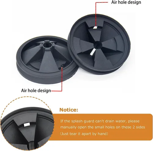 Vista 4 de InSinkErator Evolution Series - Protector contra salpicaduras de 3 3/8 pulgadas, desagüe para fregadero de cocina, desagüe de cocina extraíble