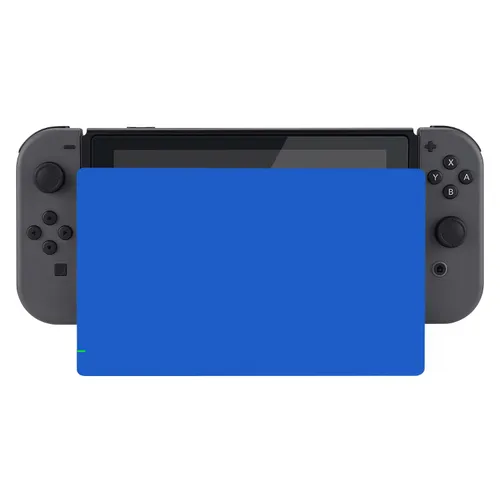 Vista 4 de eXtremeRate Blue Custom Faceplate for Nintendo Switch Charging Dock, Soft Touch Grip DIY Replacement Housing Shell for Nintendo Switch Dock