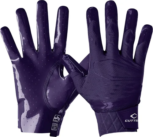 Vista 23 de Cutters Rev Pro - Guantes de fútbol para hombre, con agarre ultra adhesivo, para adultos, 1 par