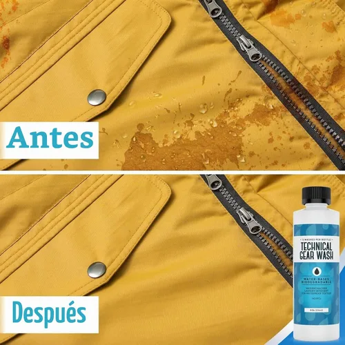 Vista 5 de [5 cargas] Detergente técnico para lavado de engranajes para ropa renovada – Detergente concentrado y seguro para mantener el equipo DWR – Lavado