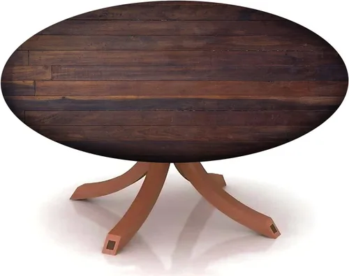 Vista 8 de Mantel redondo ajustable con patrón marítimo, borde elástico, adecuado para catering y cocina, se puede limpiar con el mantel de mesa redonda