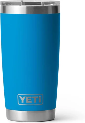 Vista 22 de YETI Rambler - Vaso de acero inoxidable con aislamiento al vacío de 20 onzas con tapa MagSlider Todo acero inoxidable