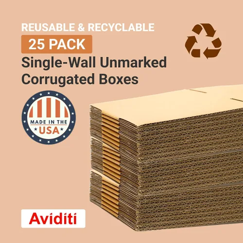 Vista 3 de AVIDITI Cajas de cartón corrugado de 26 x 10 x 10 pulgadas de largo, 26 pulgadas de largo x 10 pulgadas de ancho x 10 pulgadas de alto, paquete