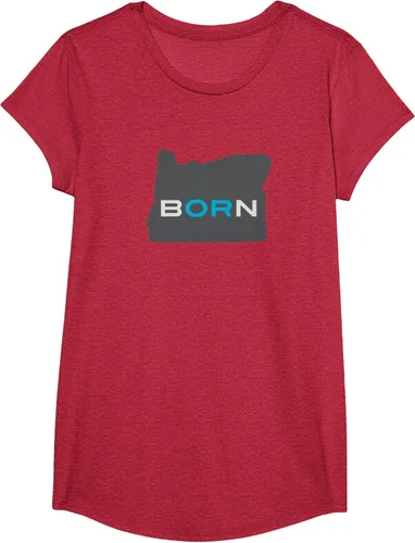 Vista 48 de Nacido en Oregon Camisa – Estado Mapa Born Idea de regalo, Negro