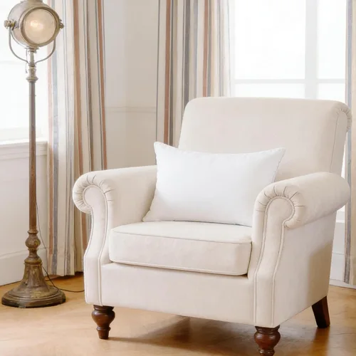 Vista 5 de Oubonun Cojín decorativo de felpa de 12 x 16 pulgadas, con funda 100% algodón, para sofá, cama, silla, paquete de 1