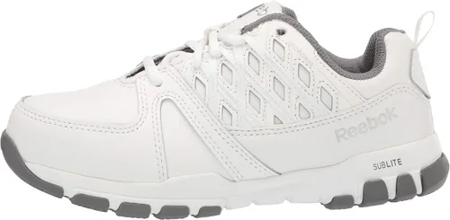 Vista 8 de Reebok Work Sublite Work RB434 - Zapatos de trabajo para mujer, color blanco, Blanco