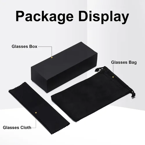 Vista 6 de Verfimaci Gafas de sol rectangulares de moda para mujeres y hombres gafas de sol cuadradas