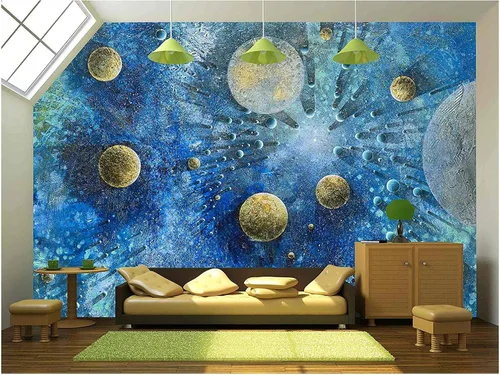 Vista 26 de wall26 - Mural adhesivo decorativo para pared (tamaño grande), WMR-WP-X-DD51-66x24x4 obra de arte 01