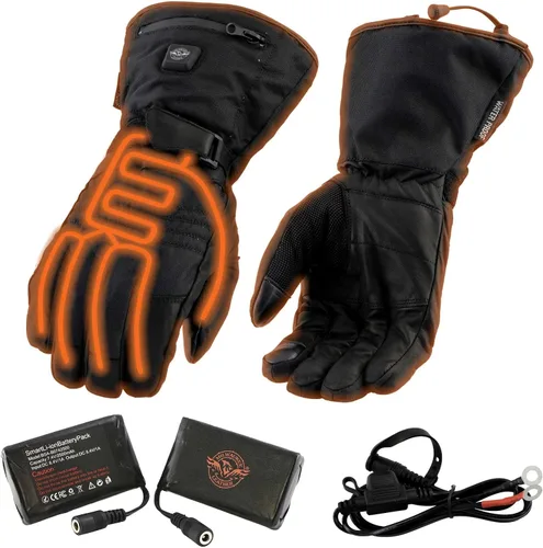 Vista 10 de Milwaukee Leather Men's and Women's Cold Weather Gloves with Heating Tech for Motorcycle, Hunting, Outdoor Use