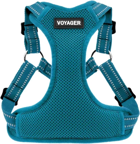 Vista 10 de [Usado] Best Pet Supplies Voyager - Arnés ajustable, transpirable, antitirones, para perros pequeños, medianos y grandes, para caminar, trotar