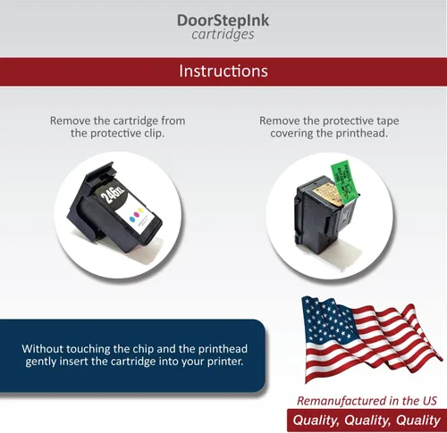 Vista 5 de DoorStepInk Recambios de cartucho de tinta remanufacturados en los Estados Unidos para impresora Canon PG-245XL 243XL CL-246XL 246 XL 244XL 244 XL