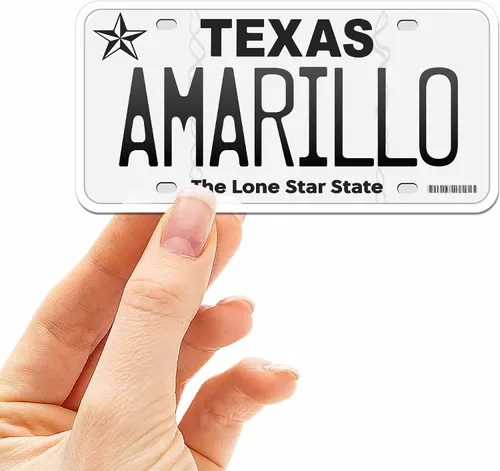 Vista 39 de Calcomanía para placa de matrícula de Texas, elige entre más de 50 ciudades de TX, calcomanía para parachoques de Texas para automóvil, calcomanías