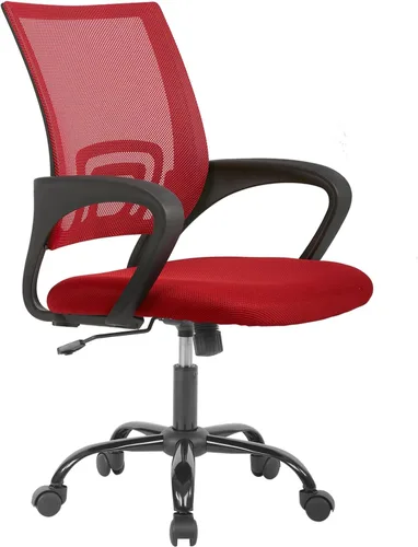 Vista 9 de Dopinmin Silla de oficina en casa, silla de escritorio ergonómica Silla de Sillas de escritorio giratorias ejecutivas con reposabrazos, soporte Negro