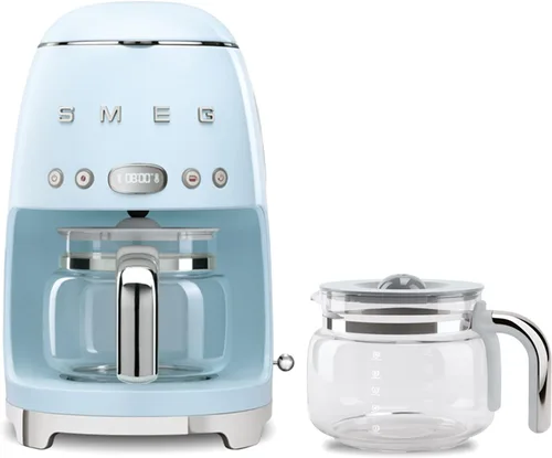 Vista 2 de Smeg Cafetera de goteo retro de los años 50 con jarra de vidrio extra (verde pastel)