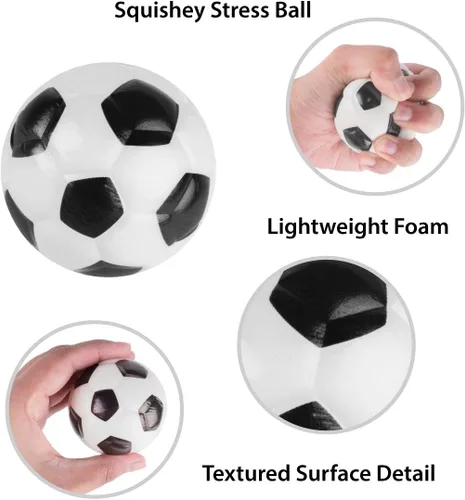 Vista 8 de Super Z Outlet Mini pelotas deportivas de espuma para niños y adultos, mini béisbol, fútbol, baloncesto, fútbol, estrés, decoración de fiesta