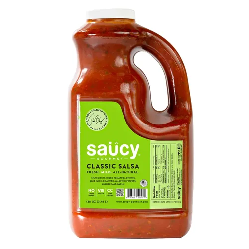Vista 13 de Saucy Gourmet Salsa Chipotle – Salsa mexicana ahumada hecha por el chef con ajo asado e ingredientes frescos, sin agua añadida, sin conservantes