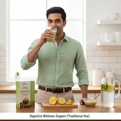 Vista 4 de Herbs Botanica Natural Amla Powder (grosella espinosa india, amalaki), polvo de fruta natural pura con vitamina C para el crecimiento del cabello