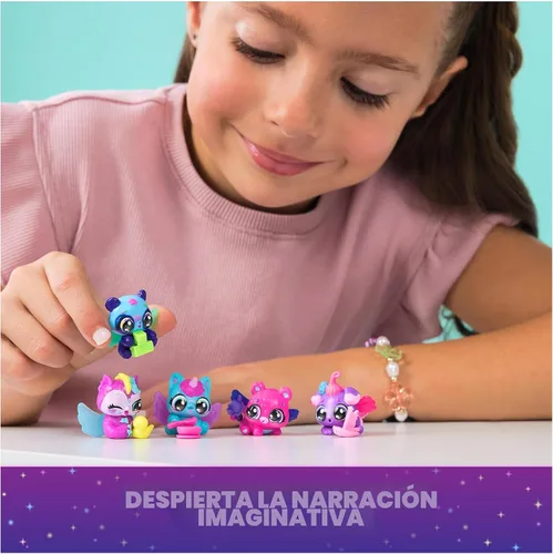 Vista 6 de Hatchimals Alive Neon Rainbow Egg Cartón y 5 huevos de revelación