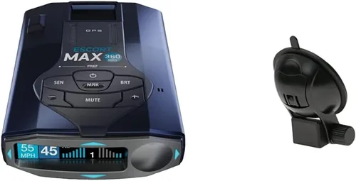 Vista 17 de Detector de radar láser Escort MAX 360 - GPS, alertas direccionales, antena dual delantera y trasera, conectividad Bluetooth, alertas de voz