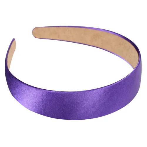 Vista 5 de ColorGround Peluca de cosplay ondulada color naranja con diadema morada tamaño infantil