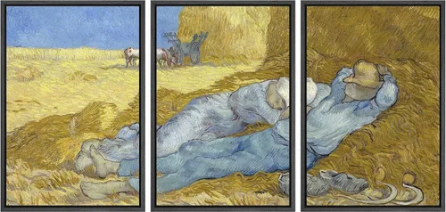 Vista 86 de wall26 Lienzo enmarcado para pared, juego de arte con flores de almendra de Vincent Van Gogh, naturaleza, ilustraciones de área silvestre, bellas