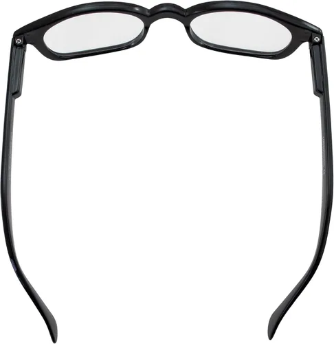 Vista 4 de 2 pares de lentes de motocicleta con montura negra, lentes ahumadas transparentes