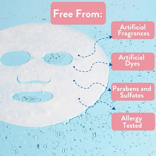 Vista 4 de MISS SPA Mascarilla facial para el cuidado de la piel, enzima de piel transparente para mujeres, mascarilla exfoliante para el acné, piel libre