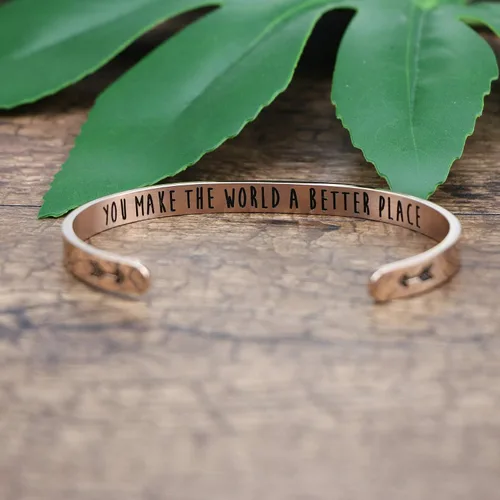 Vista 2 de JoycuFF Pulseras para mujer, regalo de Navidad, cumpleaños, Acción de Gracias, para madre, momia, acero inoxidable, regalo significativo para mamá