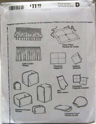 Vista 2 de McCall's Patterns Esenciales de cocina M2056, talla única