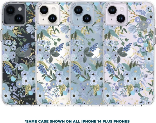 Vista 8 de Rifle Paper Co. Funda para iPhone 14 Plus [funciona con cargador inalámbrico] [protección contra caídas de 10 pies] Bonita funda para iPhone de 6.7