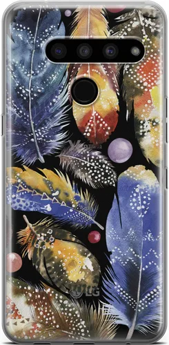 Vista 10 de Mertak Funda transparente para teléfono compatible con LG Stylo 6 5 4 K61 K51S K41S K30 K20 Q70 Q60 inspirador águila de silicona natural diseño