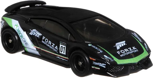 Vista 10 de Hot Wheels Forza - Paquete de 5 autos de carreras de juguete de The Video Game, vehículos fundidos a escala 1:64: Ford, Lamborghini, Porsche, Nissan