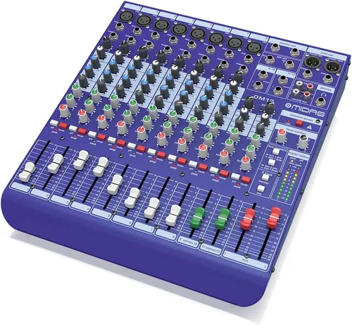 Vista 3 de Midas DM12 Mezclador analógico de 12 entradas en vivo y estudio con preamplificadores de micrófono Midas