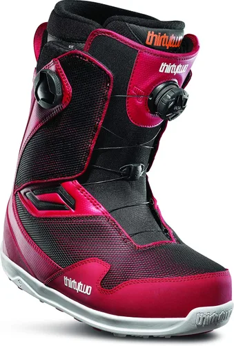 Vista 30 de ThirtyTwo Botas de snowboard BOA para niños Gris/Goma (Santa Cruz)