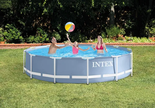 Vista 3 de Intex 12 pies x 30 pulgadas - Juego de Piscina de Marco Prisma con Bomba de Filtro