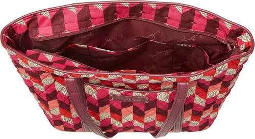 Vista 5 de Vera Bradley Bolso tote Vera recortado pequeño de algodón para mujer