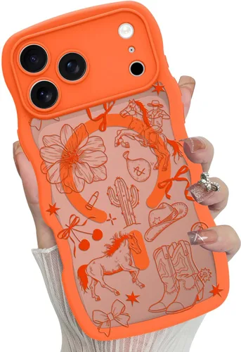 Vista 46 de Funda magnética para iPhone 17 Pro [compatible con MagSafe], bonita funda de moda con estampado de leopardo negro, translúcida, mate, parte trasera