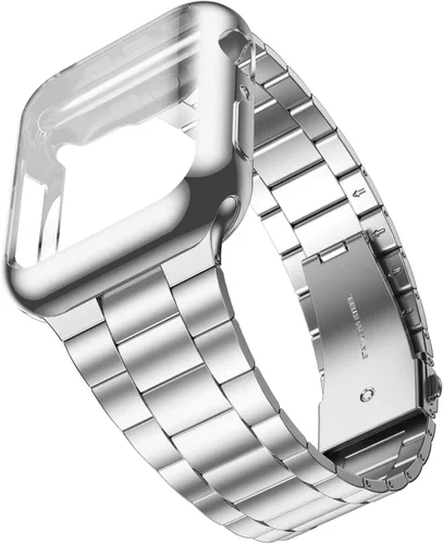 Vista 14 de Wolait Compatible con Apple Watch Band de 1.929 in 1.811 in 1.772 in 1.732 in 1.654 in 1.496 in 1.575 in 1.614 in, correas de acero inoxidable