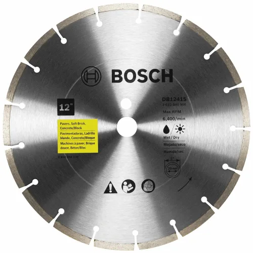 Vista 12 de Bosch DB441C Hoja de diamante de borde segmentado premium de 4 pulgadas para cortes ásperos universales