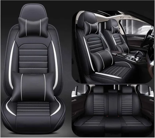 Vista 9 de Car Seat Cover Waterproof Full Set Leather, for Opel Astra H J G Mokka Insignia Cascada Corsa Adam Ampera Andhra Zafira, Leather 5-Seat Car Seat
