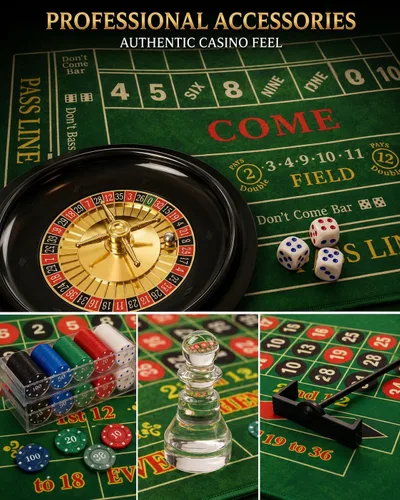 Vista 7 de Juego de ruedas de ruleta, rueda de 10 pulgadas con ruleta de doble cara