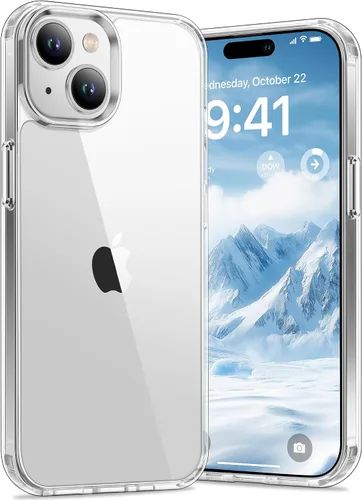 Vista 23 de Vakoo Funda transparente para iPhone 11 Pro Max, antiamarilleo, color negro