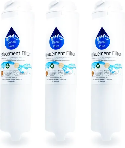 Vista 2 de Paquete de 3 filtros de agua de repuesto GSWF para refrigerador GE, General Electric, Kenmore – Compatible con GE GSWF, Kenmore 9914, GE