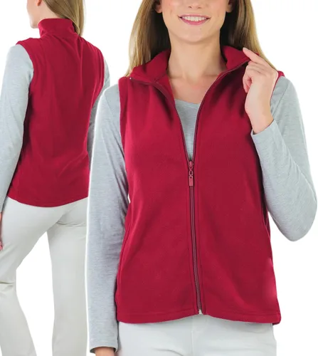 Vista 6 de ToBeInStyle Chaqueta de forro polar con cremallera y cuello alto para mujer