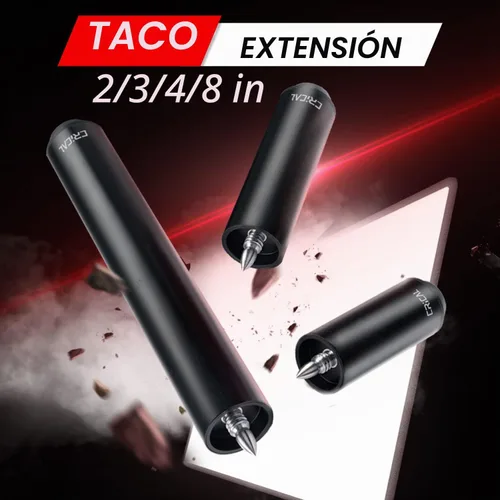 Vista 4 de CRICAL Extensión de taco de billar de metal de 2/3/4/8 pulgadas con 3 parachoques, accesorios de billar