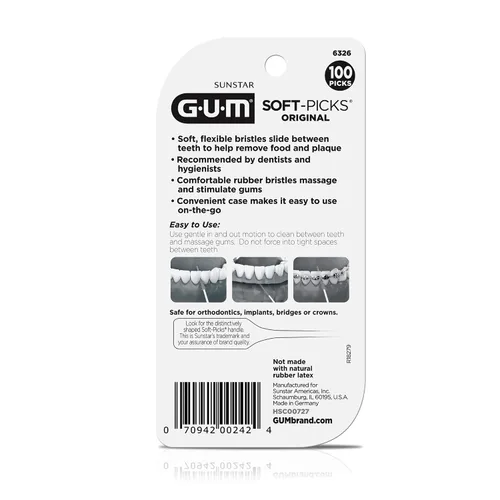 Vista 2 de GUM Soft-Picks - Púas interdentales originales, 100