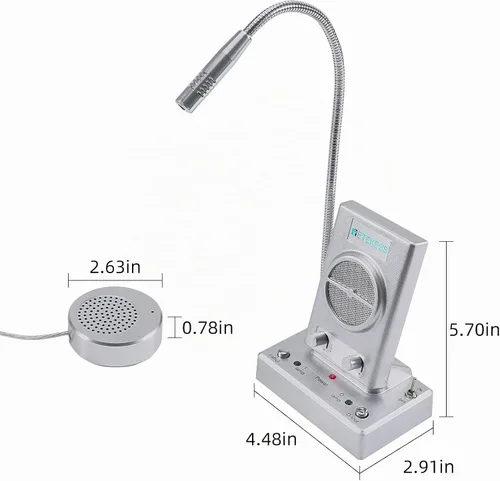 Vista 8 de Retekess TW102 Sistema de intercomunicación de ventana, intercomunicador