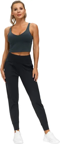 Vista 5 de The Gym People - Pantalones deportivos para mujer, ligeros, mallas para entrenamiento, yoga, correr para estar en casa