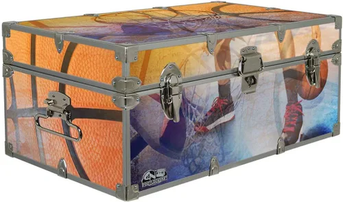 Vista 15 de C&N Footlockers Baúl de diseñador – Baúl de almacenamiento con temática deportiva – Disponible en 15 temas diferentes – 32 x 18 x 13.5 pulgadas